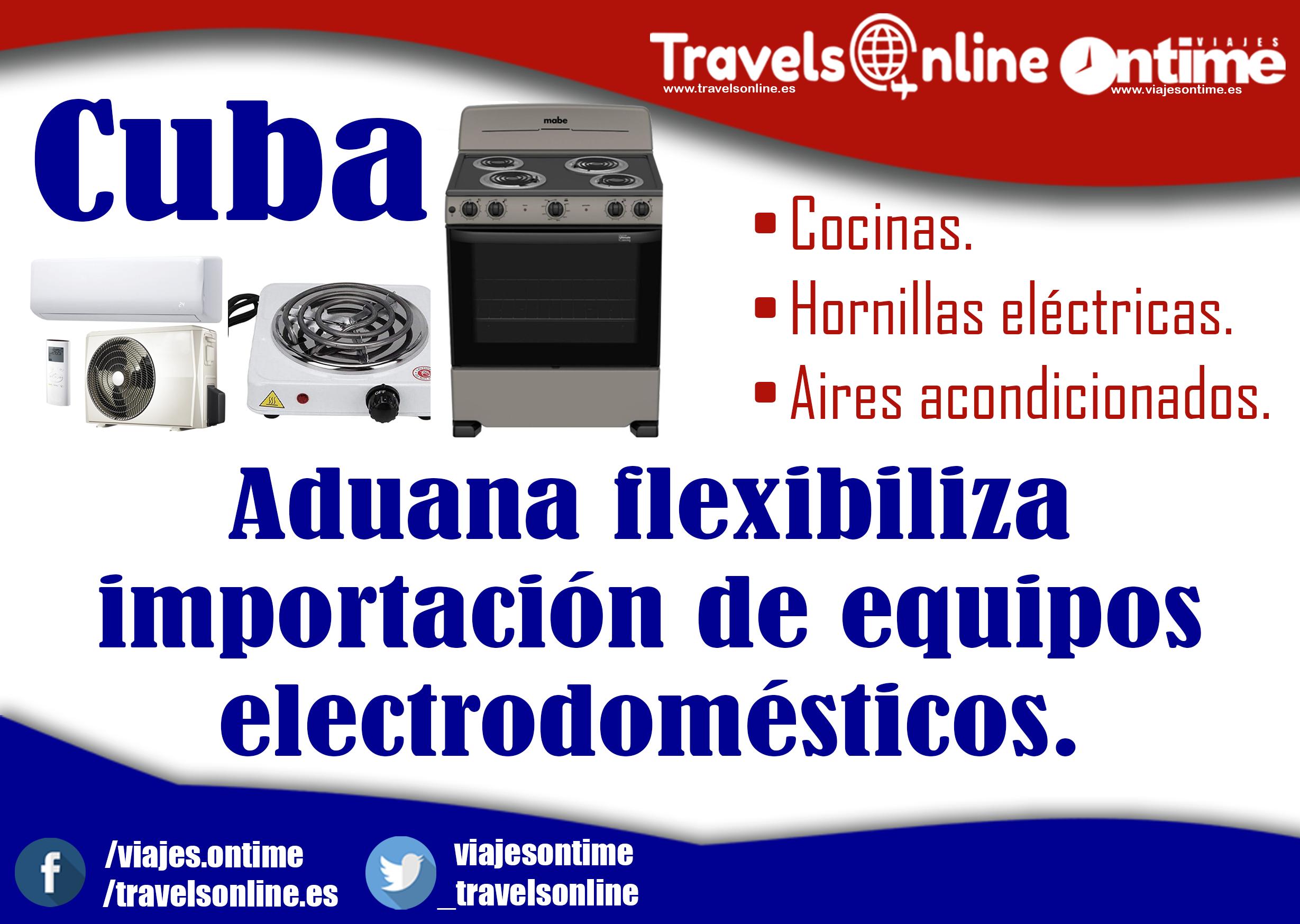 Aduana de Cuba flexibiliza importación de equipos electrodomésticos