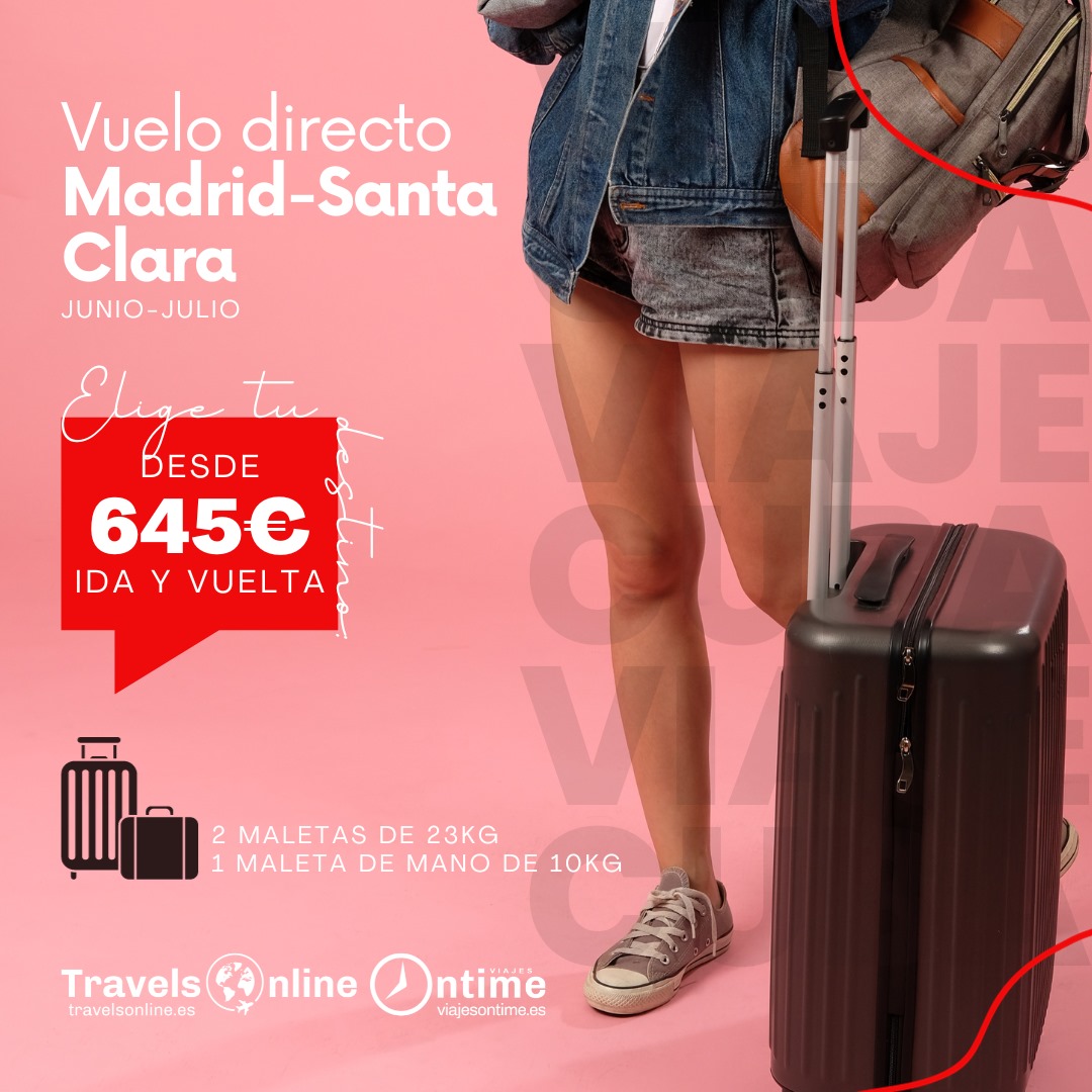 Oferta Madrid-SantaClara-Jun-Jul