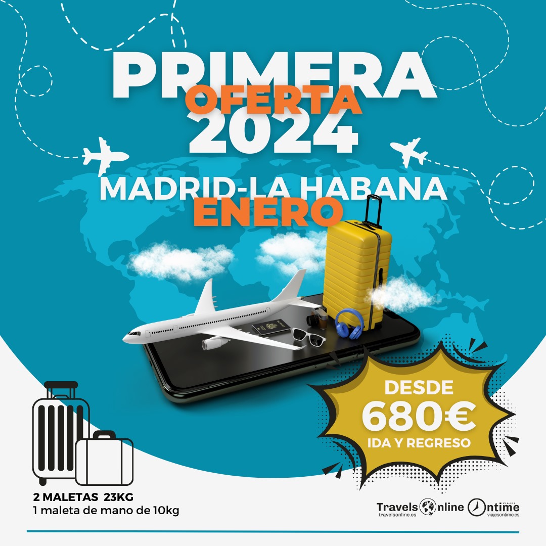 Oferta Madrid a la Habana (1ra Oferta 2024)